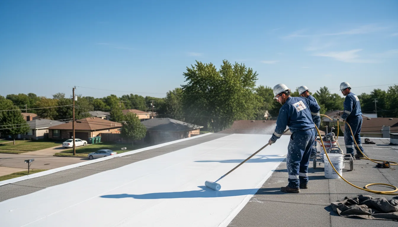 Commercial roof coating in Roann, IN near me